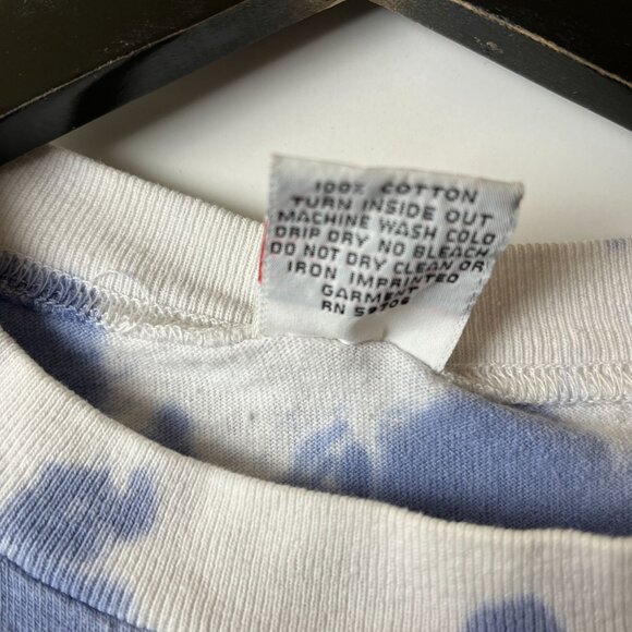 Vintage 90s American Flag T Shirt White Blue XL Extra Large USA Single Stitch - Picture 15 of 15